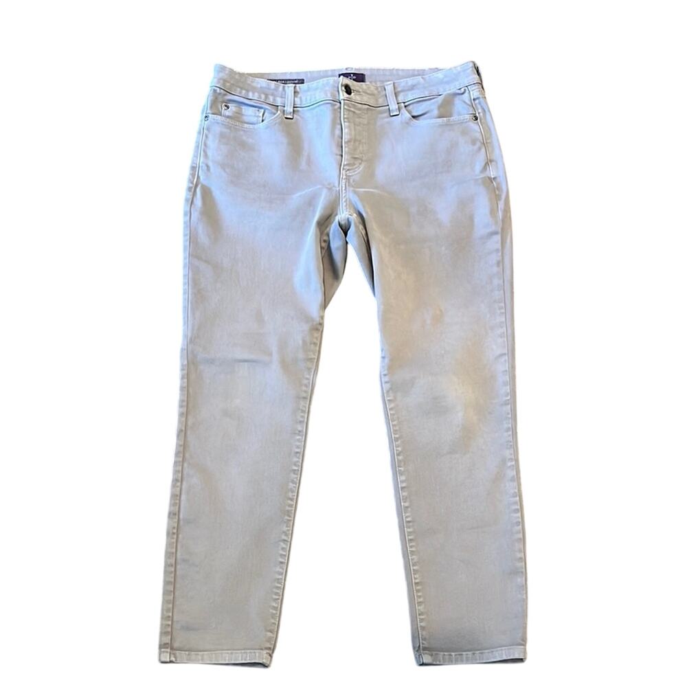 NYDJ Women's Alina Legging Jean Light Gray Wash Size 12P